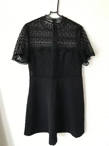 ZARA WOMAN 블랙 드레스 레이스 탑