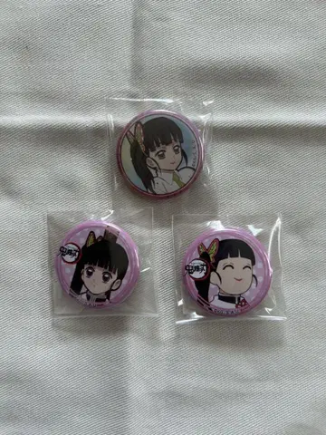 귀멸의 칼날 ufotable 츠유리 카나오 캔뱃지 세트