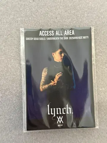 lynch. 백스테이지 패스풍 스티커 5매 세트