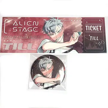 ALIENSTAGE 에일리언 스테이지 캔뱃지 티켓풍 카드 티르
