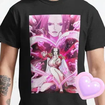 애니메이션 원피스 프린트 블랙 T셔츠 3XL