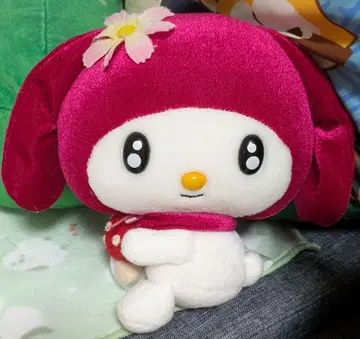마이멜로디 봉제 인형 꽃 장식 포함