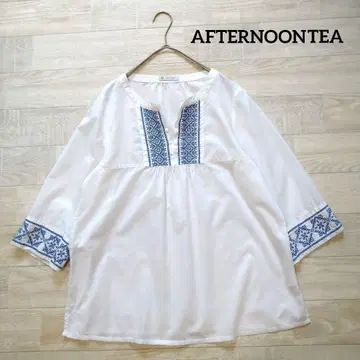 AFTERNOONTEA 애프터눈 티 자수 튜닉 블라우스 MR
