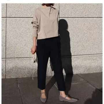 machatt 마차트 턱 테이퍼드 팬츠 블랙
