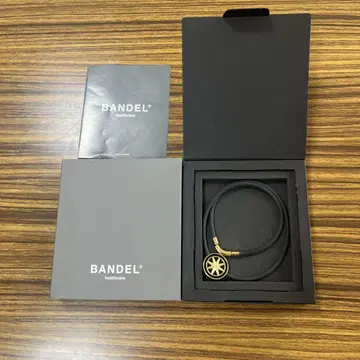 새상품 Bandel 반델 헬스케어 목걸이 Earth 블랙 골드