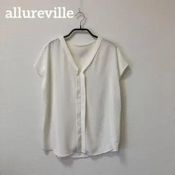 알아바일 쉬폰 V넥 블라우스