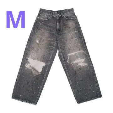 [미개봉 새상품] TSY RIPPED WIDE STRAIGHT DENIM