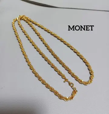 243# MONET 골드 트위스트 롱 체인 목걸이 새상품급