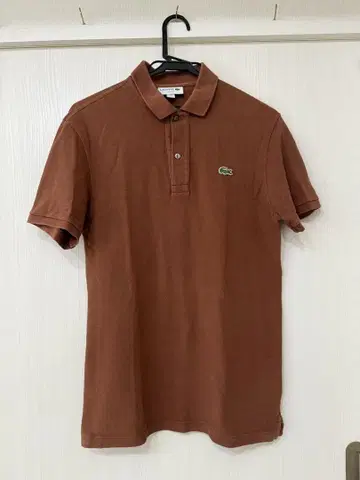라코스테 브라운 피케 셔츠