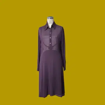 DAMA collection 퍼플 셔츠 원피스
