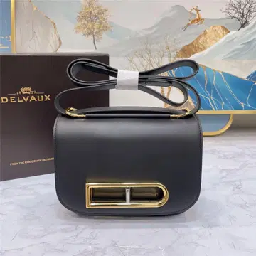 DELVAUX 델보 Lingot Toy Nano 백 블랙