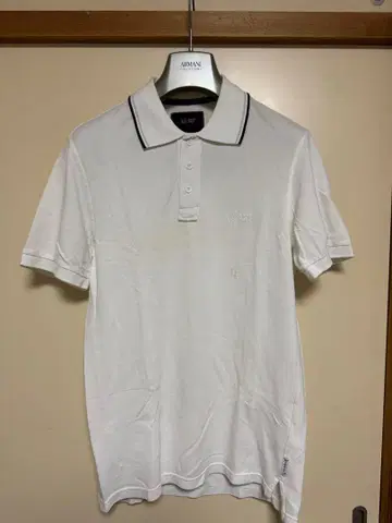 Armani Jeans 화이트 피케 셔츠 EU S