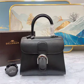 DELVAUX 델보 핸드백 Brillant 토트 24cm 블랙