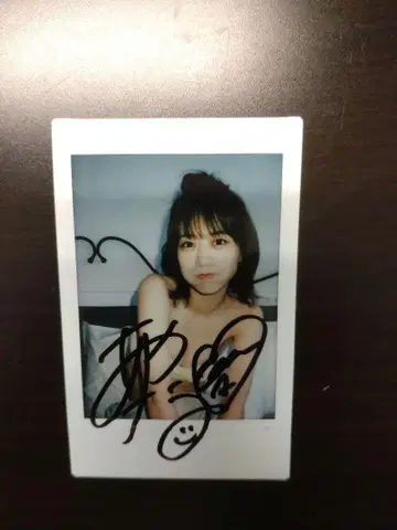 시노자키 아야나 (전 AKB48) 친필 사인 체키