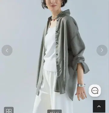 두클라쎄 시어 라미 2WAY 디자인 셔츠 올리브 카키