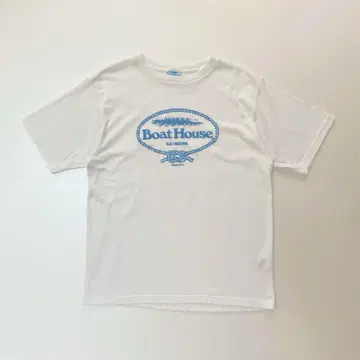 Boat House 로고 티셔츠 화이트