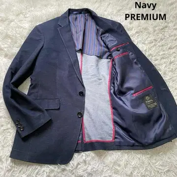 Navy PREMIUM 데님 라이크 테일러드 자켓 M 다크 네이비