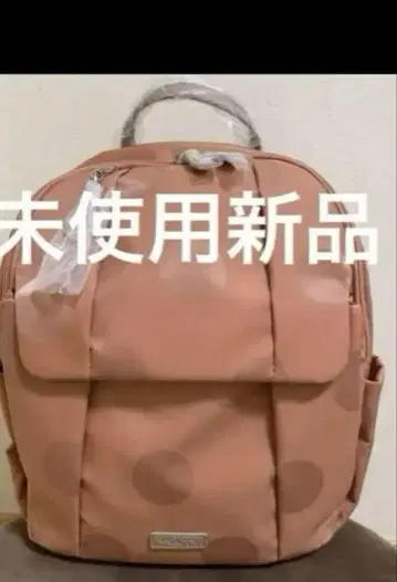 이자크 도트 무늬 핑크 백팩 미사용 새상품