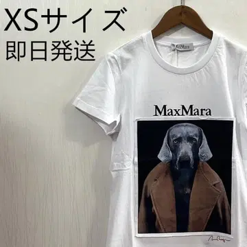 Max Mara 강아지 프린트 티셔츠 XS 사이즈 당일 발송
