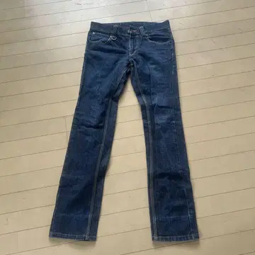 GOGMAGOG S 사이즈 다크 블루 스트레이트 데님