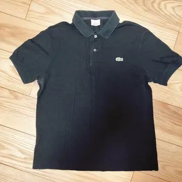 LACOSTE 블랙 피케 셔츠 사이즈 5