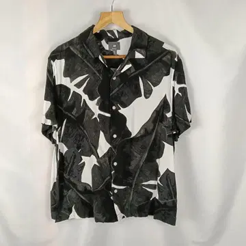 H&M 반팔 셔츠 알로하 셔츠 블랙 화이트 그레이 B3319