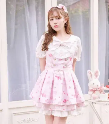 LIZLISA Creamy Berry 패턴 셋업 핑크