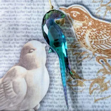 스와로브스키 잉꼬 오너먼트