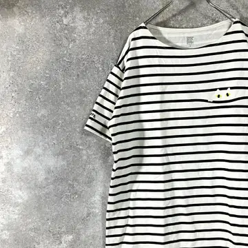 Design Tshirts 티셔츠 반팔 화이트 보더 고양이