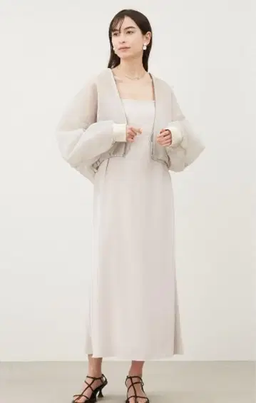 [Mila Owen] 볼륨 시어 블루종 자켓
