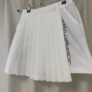TAYLORMADE 화이트 플리츠 스커트