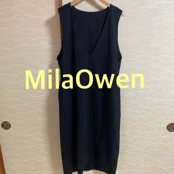 [오늘 한정 가격] MilaOwen V넥 레이어드 코쿤 원피스