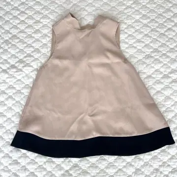ZARA 슬리브리스 백리본 S