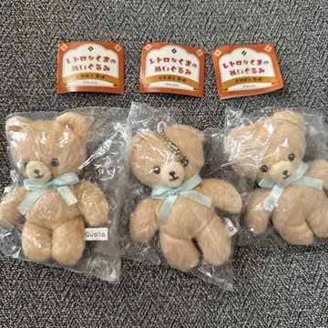 크림 곰 레트로 곰 봉제 인형 가챠가챠