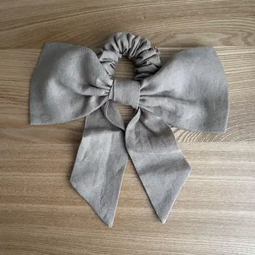 potete 린넨 리본 스크런치
