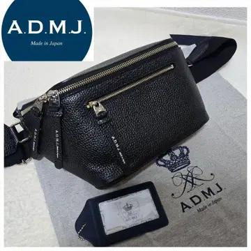 [미사용 새상품 택 포함] A.D.M.J. 블랙 가죽 바디백 보관