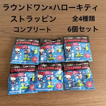 라운드원 x 헬로키티 스트랩 핑 6개 세트 VOL.09