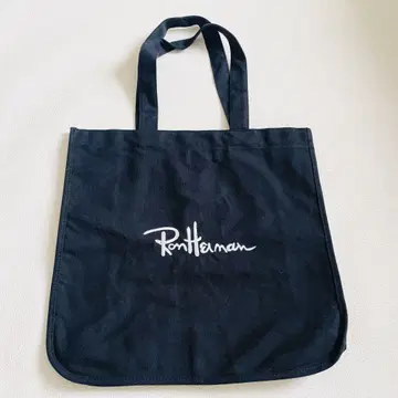 새상품급 Ron Herman 핸드백 빅 토트백 블랙 로고