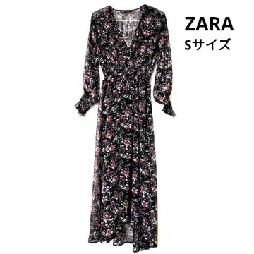 ZARA 플라워 프린트 맥시 드레스 S