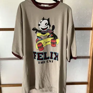 FELIX LOGOS 링거 넥 티셔츠 펠릭스 로고스