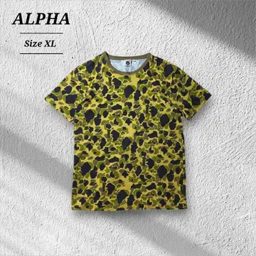 ALPHAINDUSTRIES 카모 무늬 덕 헌터 카모 티셔츠 싱글 스티치
