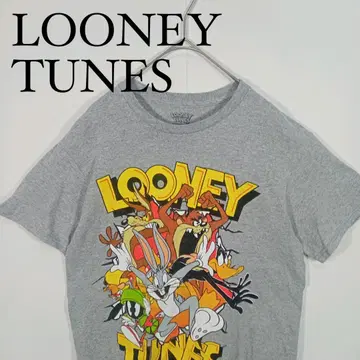 LOONEY TUNES 캐릭터 티셔츠 그레이 루니 튠즈 S