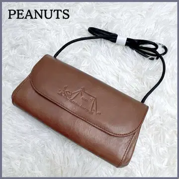 새상품 나다야 PEANUTS 스누피 미니 숄더백 브라운