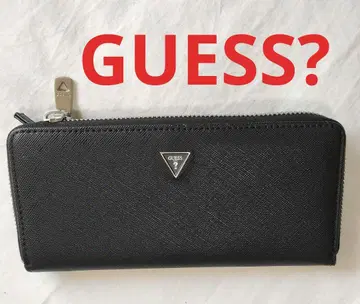 새상품 GUESS? 게스 블랙 장지갑 가죽