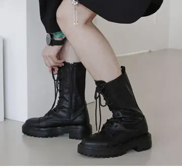 NONCODE 워크 부츠 블랙