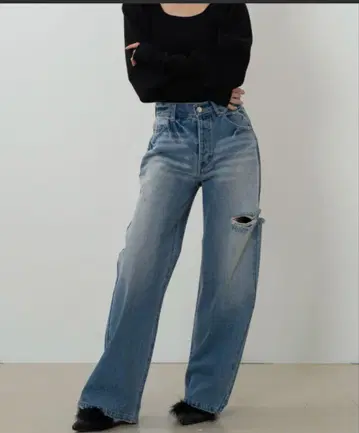 루즈 빈티지 데님 스타일