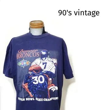 레어 90년대 vintage NFL 덴버 브롱코스 T셔츠 미식축구