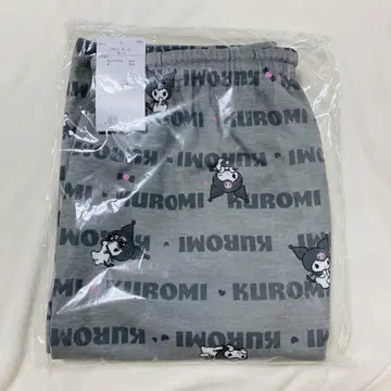 새상품 미사용 산리오 공식 쿠로미 하프 팬츠 여성용 그레이