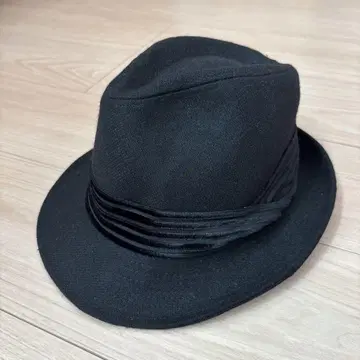 모자 가게 Flava 울 중절모 모자 블랙