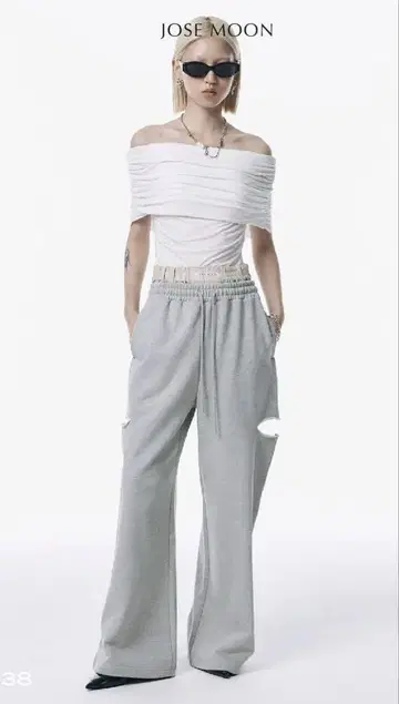jose moon SIDE SLIT SWEAT PANTS 조제문